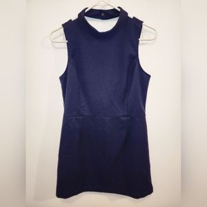 Naked zebra blue dress